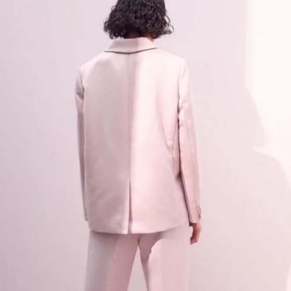 H&M Satin Pink Women's Blazer - Picture 3 of 7